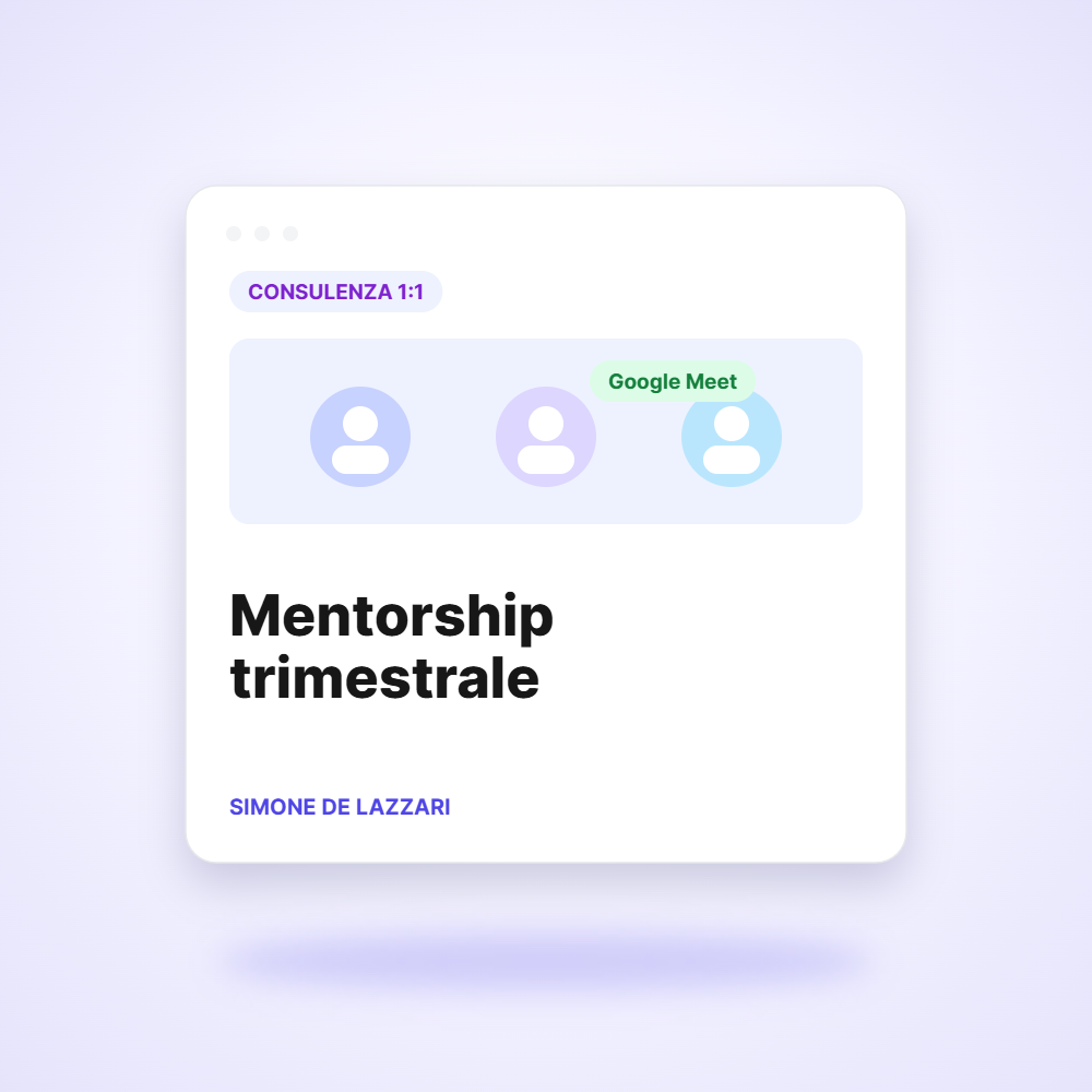 Mentorship trimestrale – Organic Clout Agency