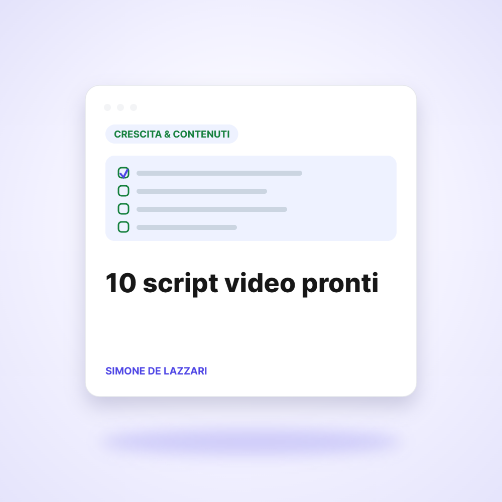10 script video pronti – Organic Clout Agency