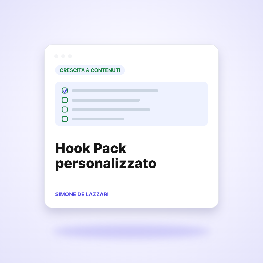 Hook Pack personalizzato (50 hook) – Organic Clout Agency