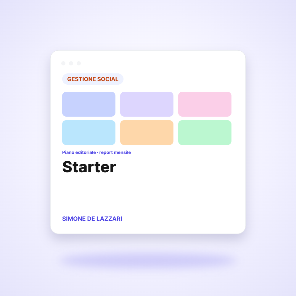 Starter – 1 piattaforma, 8 post/mese – Organic Clout Agency