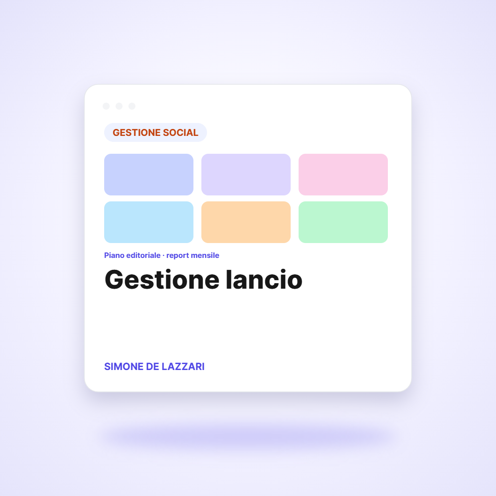 Gestione lancio (30 giorni) – Organic Clout Agency