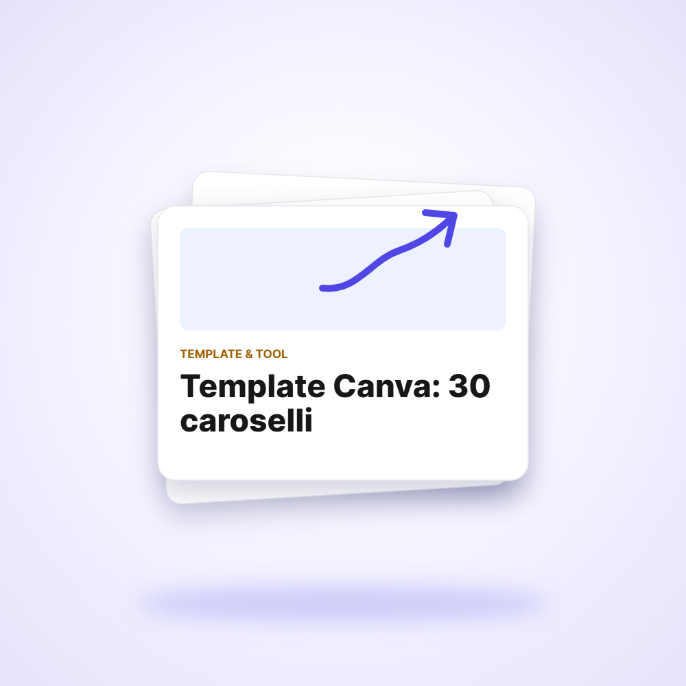 Template Canva: 30 caroselli – Organic Clout Agency